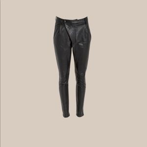 R13 leather crossover pants